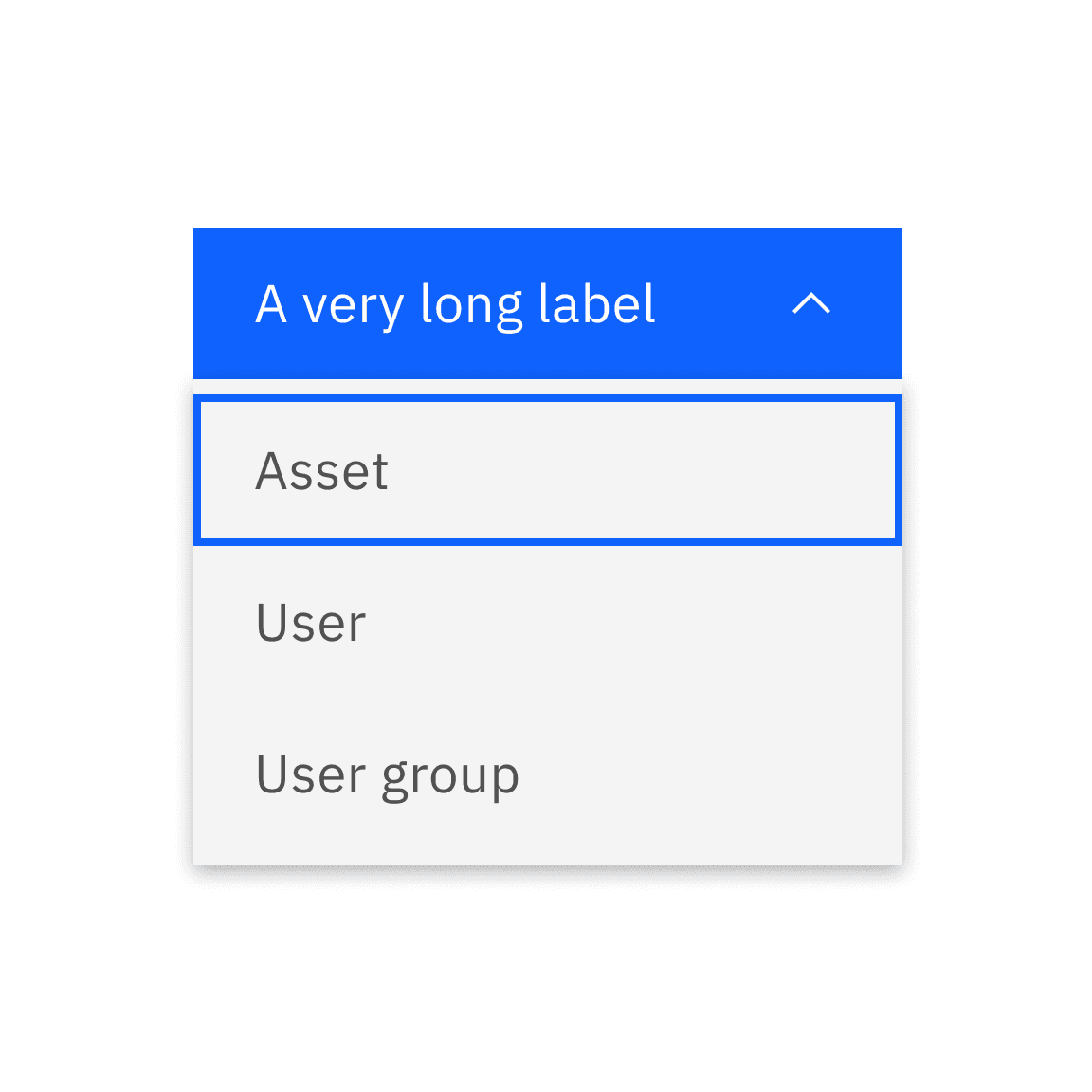 Do match the width when the menu or combo button labels become longer