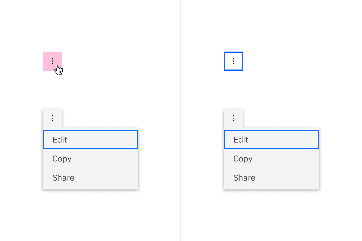 Modal focus example